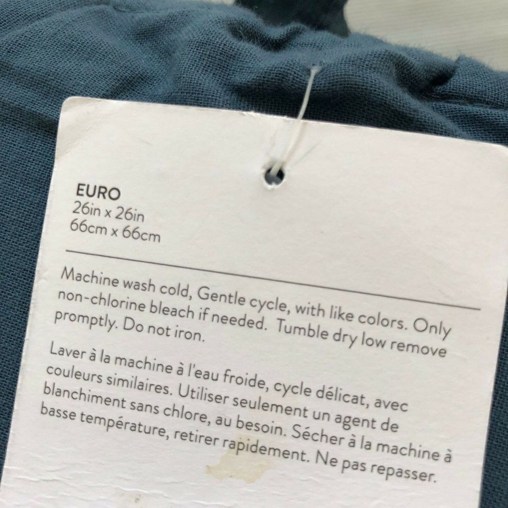 Nordstrom Home Decor Bedding Euro Pillow Sham - Picture 3 of 4
